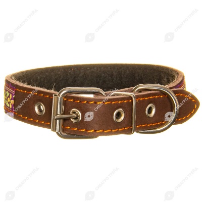 Ошейник №20 кожаный (СИНТЕПОН, ТЕСЬМА), КАСКАД