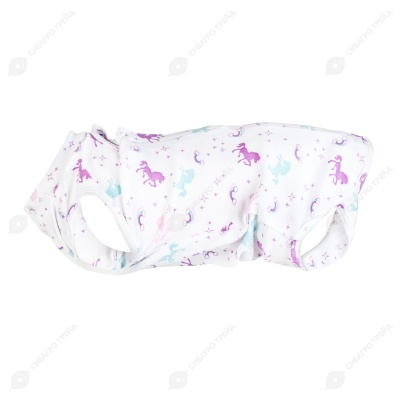 Попонка послеоперационная ПРЕМЬЕР трикотаж на липучке для кошек и собак №1 L