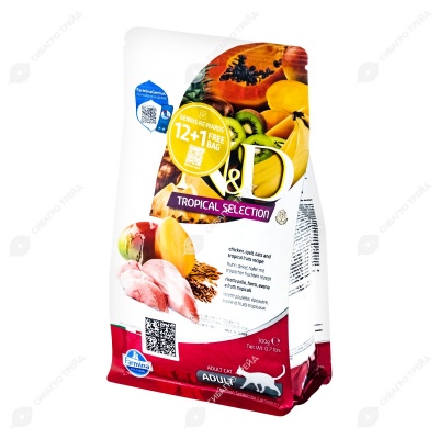 N&D TROPICAL SELECTION для взрослых котов и кошек (КУРИЦА), 300 г