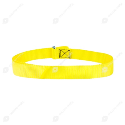 Ошейник для КРС на кольцевой пряжке, желтый
