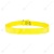 Ошейник для КРС на кольцевой пряжке, желтый