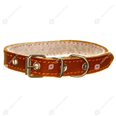 Ошейник №15 кожаный (СИНТЕПОН), КАСКАД