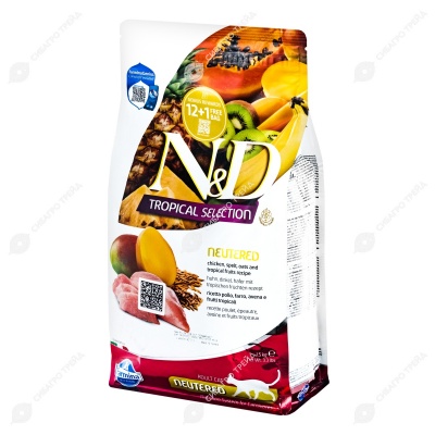 N&D TROPICAL SELECTION для стерилизованных кошек (КУРИЦА), 1,5 г