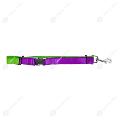 Поводок для собак s-DC (120 * 2 см) двухцветный, ручка с застежкой фастекс, микс. NUNBELL.