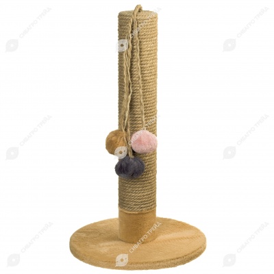 Когтеточка СТОЛБИК АЛЬФА (34 * 34 * 62 см), BLACK CAT