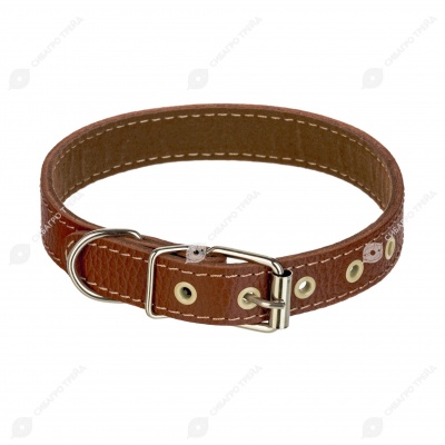 Ошейник №20 кожаный (ПОДКЛАД), ЧК