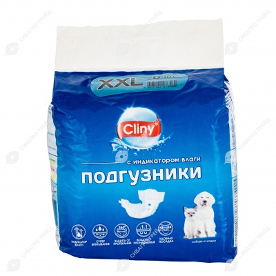 Подгузники CLINY, размер XXL (25 - 40 кг), 6 шт