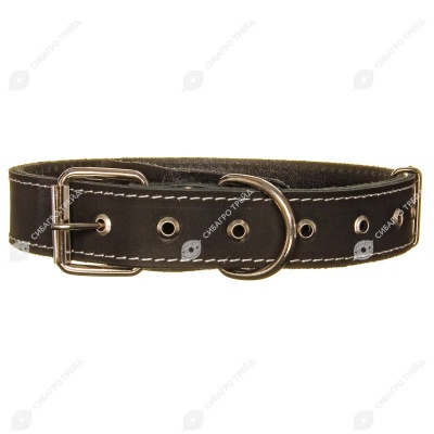 Ошейник кожаный 35(2) длинный, ZOOМИР