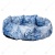 Лежанка овальная пёстрый бязь (60 * 45 * 18 см), BLACK CAT
