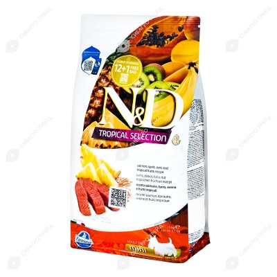 N&D TROPICAL SELECTION для собак мелких пород (ЛОСОСЬ), 1,5 кг