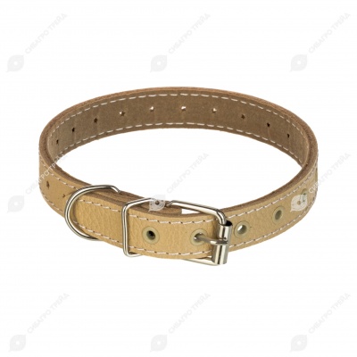 Ошейник №20 кожаный (ПОДКЛАД), ЧК