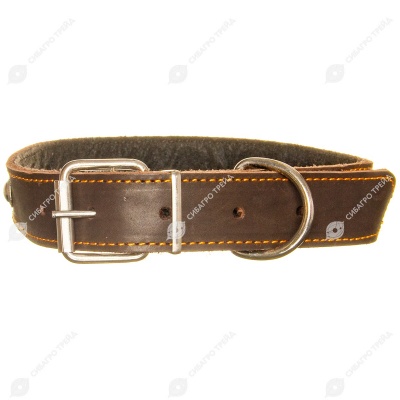 Ошейник №35 кожаный (СИНТЕПОН, УКРАШЕНИЕ), КАСКАД