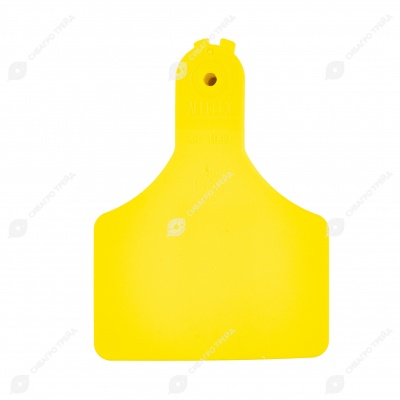 Бирка одинарная ALLFLEX LSN (84 * 62 мм) жёлтая (под аппликатор ALLFLEX), 100 шт