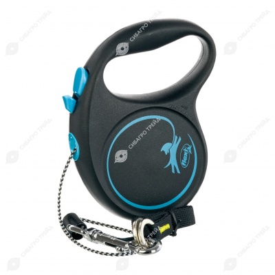 Рулетка BLACK DESIGN XS (3 м, 8 кг) трос, синий, FLEXI