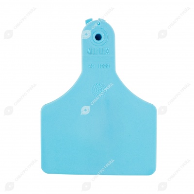 Бирка одинарная ALLFLEX LSN (84 * 62 мм) синяя (под аппликатор ALLFLEX), 100 шт