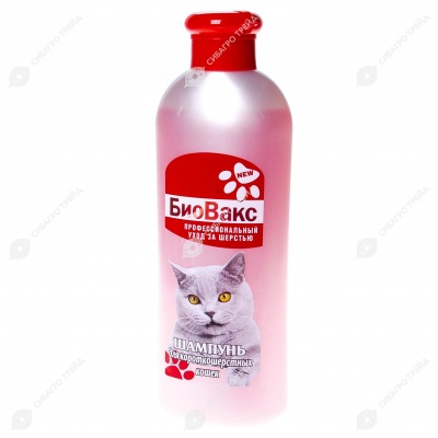 БИОВАКС шампунь для короткошерстных кошек, 355 мл