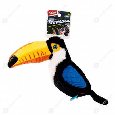 Тукан с большой пищалкой, 38 см, GIGWI