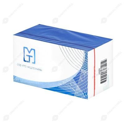 Нить PGA (ПГА), фиолетовый MP 3 (USP 2-0), 75 см 1 игла режущая, 25 мм, изгиб 1/2, 20 шт, МТ