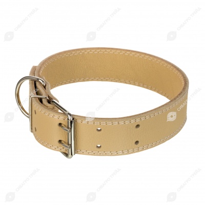 Ошейник №45 кожаный (ДВОЙНОЙ), ЧК