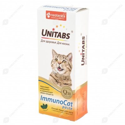 UNITABS ImmunoCat паста для укрепления иммунитета для кошек, 120 мл.