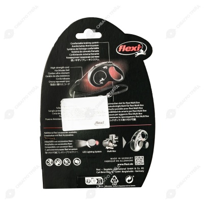 Рулетка CLASSIC S (8 м, 12 кг) трос, красный, FLEXI