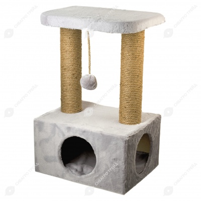 Домик-когтеточка КЭТТИ (35 * 45 * 73 см), BLACK CAT