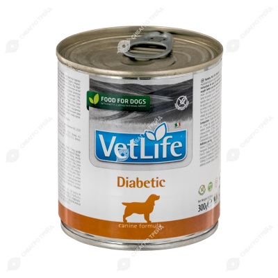 VET LIFE DIABETIC паштет для собак при диабете, 300 г.