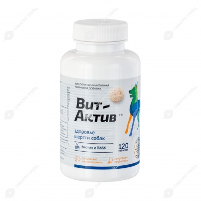 ВИТ-АКТИВ здоровье шерсти собак, 120 табл