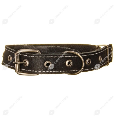 Ошейник кожа + брезент 25(2), ZOOМИР