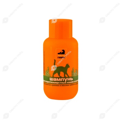 АЙДА ГУЛЯТЬ! шампунь для кошек и котят КОРОТКОШЁРСТНЫХ, 60 мл
