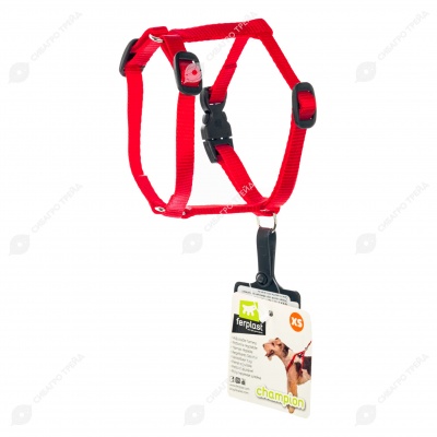 Шлейка CHAMPION P размер EXTRA Small (ОШ 22 - 28 см, ОГ 25 - 38 см, ширина 1 см), красный, FERPLAST