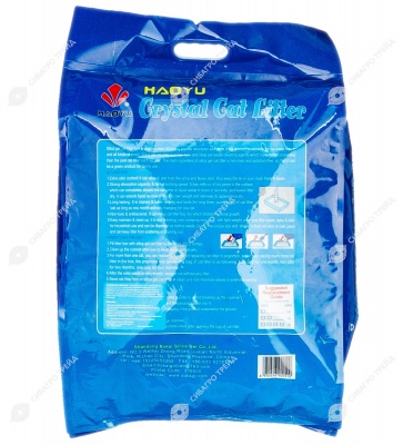 Наполнитель CRYSTAL CAT LITTER силикагель, неароматизированный, 16 л (7,2 кг).