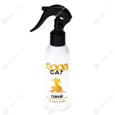 GOOD CAT СПРЕЙ Ликвидатор меток и запаха для кошек и котят, 150 мл.