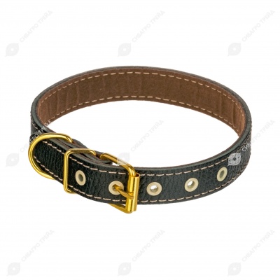 Ошейник №20 кожаный (ПОДКЛАД), ЧК