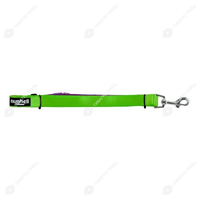 Поводок для собак s-DC (120 * 2 см) двухцветный, ручка с застежкой фастекс, микс, NUNBELL