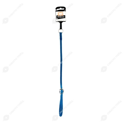 Ошейник-полуудавка SPORT EXTREME CS8/60 шнур 8 мм, черный с голубым, FERPLAST