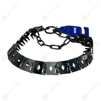 Ошейник строгий пластинчатый воронёный 2,7 * 55 см, ДАРЭЛЛ
