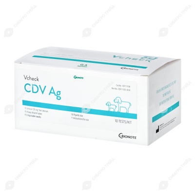 Чума плотоядных собак (АНТИГЕН) Vcheck CDV Ag,10 тестов (к Вичек)