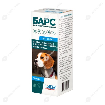 БАРС спрей для собак, 100 мл