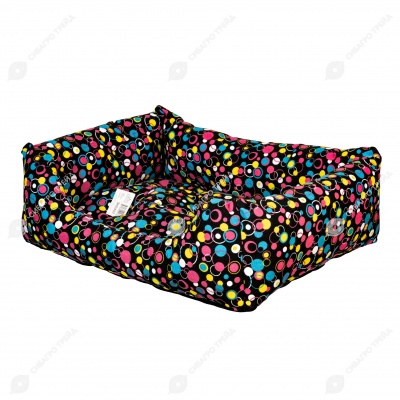Лежанка ДИВАН конфетти №2 (65 * 45 * 18 см), BLACK CAT