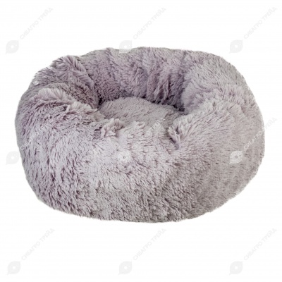 Лежак для животных ZooM CLOUD №1 (45 * 45 * 18 см) искусственный мех, серый. ДАРЭЛЛ.