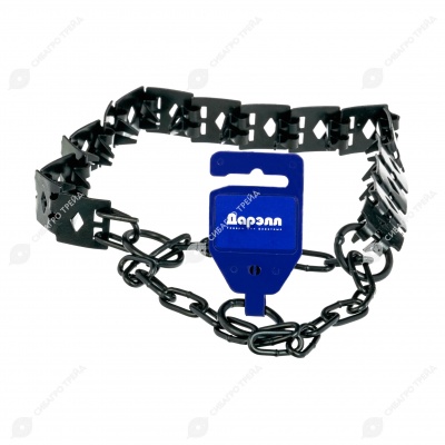 Ошейник строгий пластинчатый воронёный 2,7 * 55 см, ДАРЭЛЛ