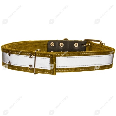 Ошейник брезентовый для КРС и лошадей 45(2), светоотражающий, 1,2 м, ZOOМИР