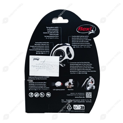 Рулетка COMFORT PLUS S (5 м, 15 кг) ремень, светло-синий, FLEXI