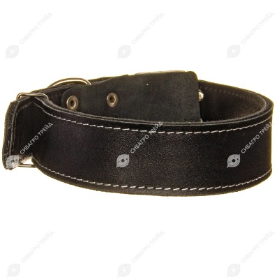 Ошейник кожа + брезент 45(3), ZOOМИР