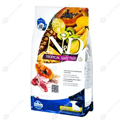 N&D TROPICAL SELECTION для щенков мелких пород (ЯГНЕНОК), 1,5 кг