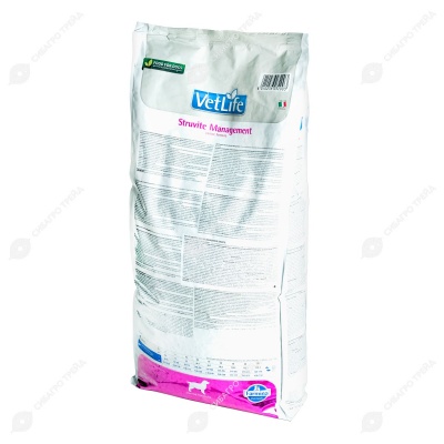 VET LIFE STRUVITE MANAGEMENT для собак (растворение струвитных уролитов), 12 кг