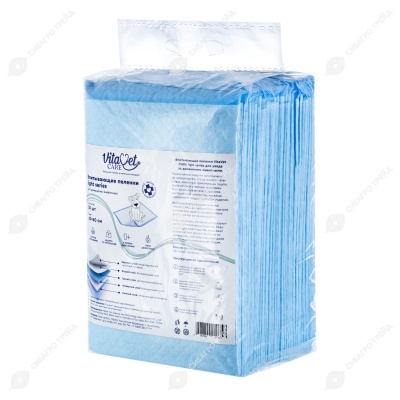 Пеленки VitaVet Care впитывающие 60 * 60 см, 50 шт