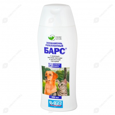 БАРС зоошампунь для собак и кошек репеллентный, 250 мл